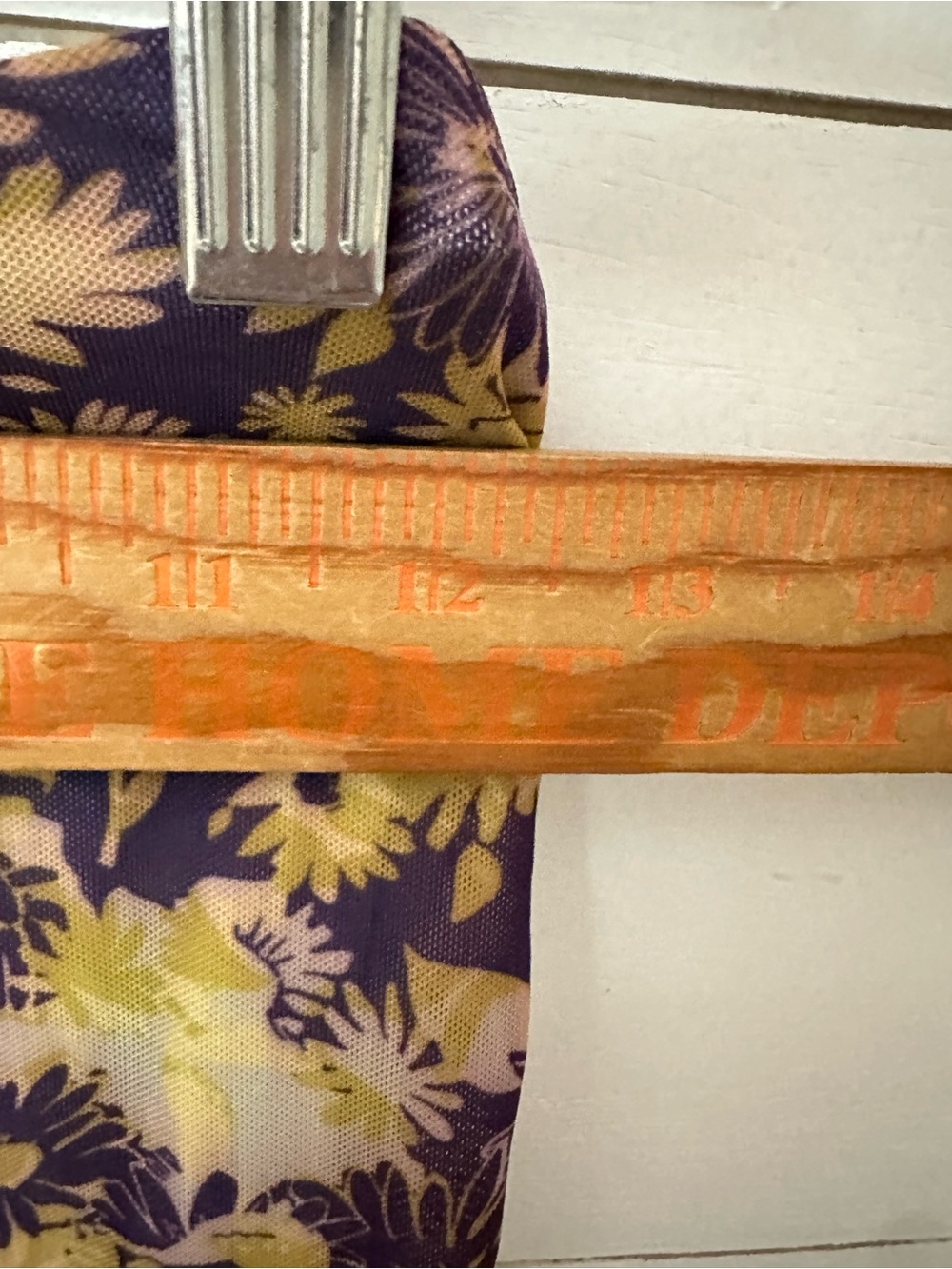 Anthropologie M Purple-yellow floral ruched stretch elastic waist midi skirt - Picture 8 of 11